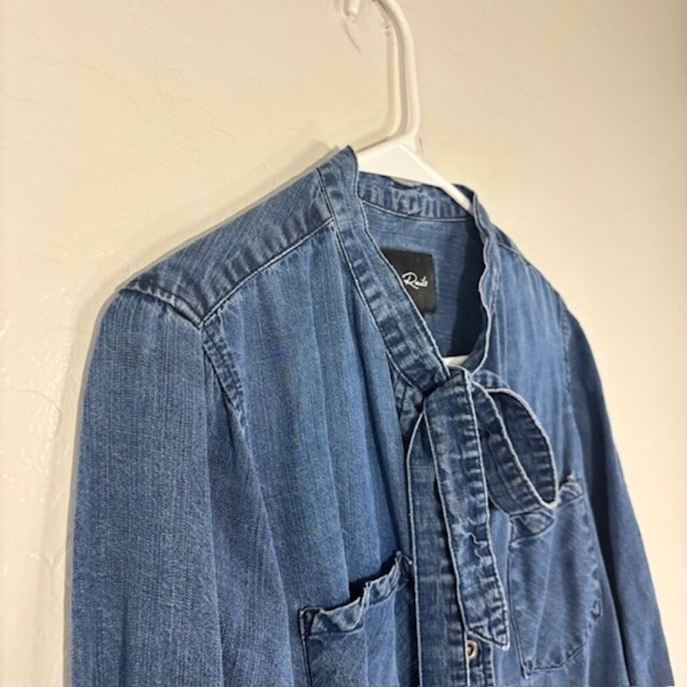Rails Small Rosalee Chambray Denim Lyocell Button… - image 2